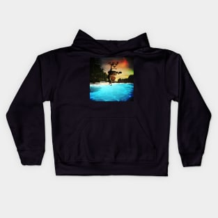 Wonderful sunset over the ocean Kids Hoodie